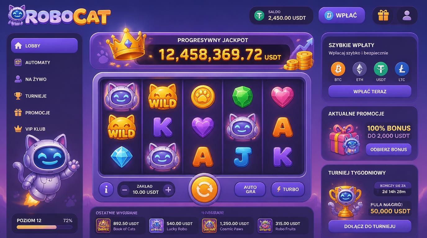 slot z progresywnym jackpotem, symbole jackpotu, ikonki kryptowalut i promocji